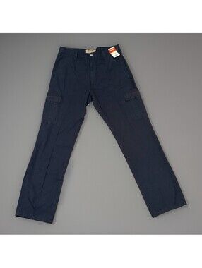 Men's Wrangler Cargo Pants 34x34 Rip Stop Blue - New With Tags Outdoor Work